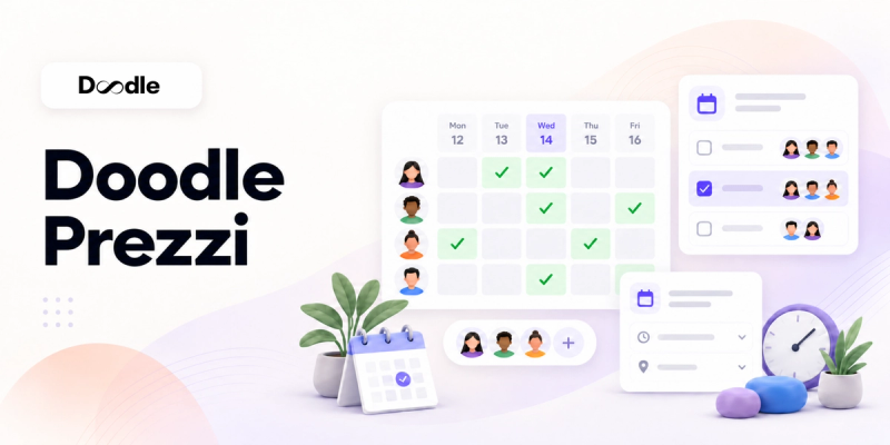 Grafica che illustra i prezzi di Doodle 