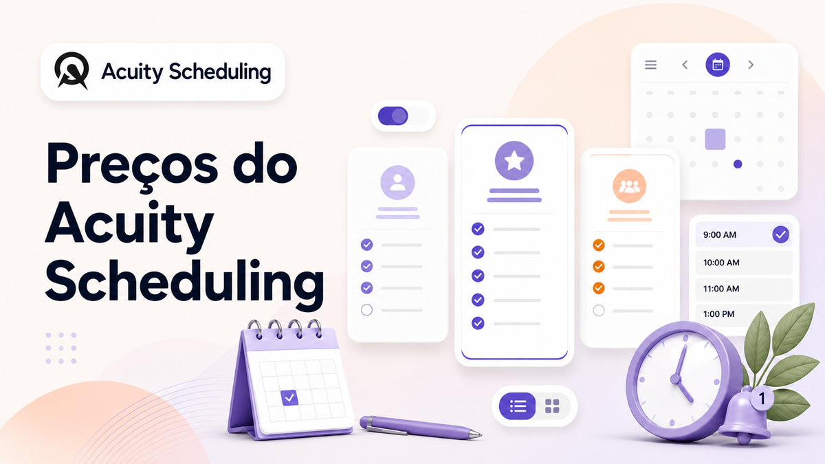 Comparação de preços do Acuity Scheduling