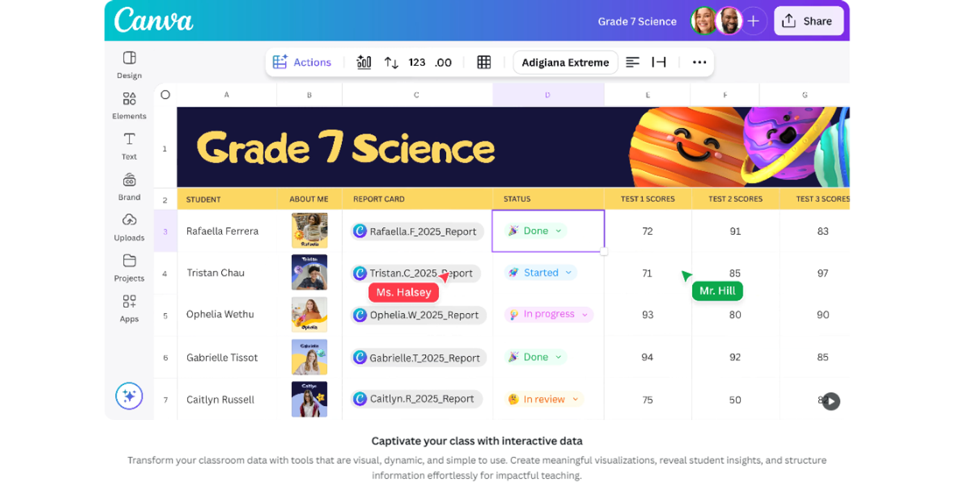 Canva AI free tool for teachers 