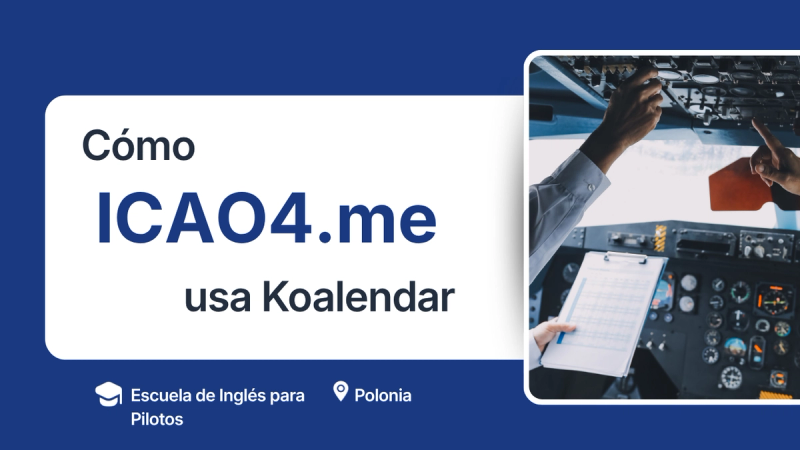 Koalendar para una programación de entrenamiento fluida para pilotos