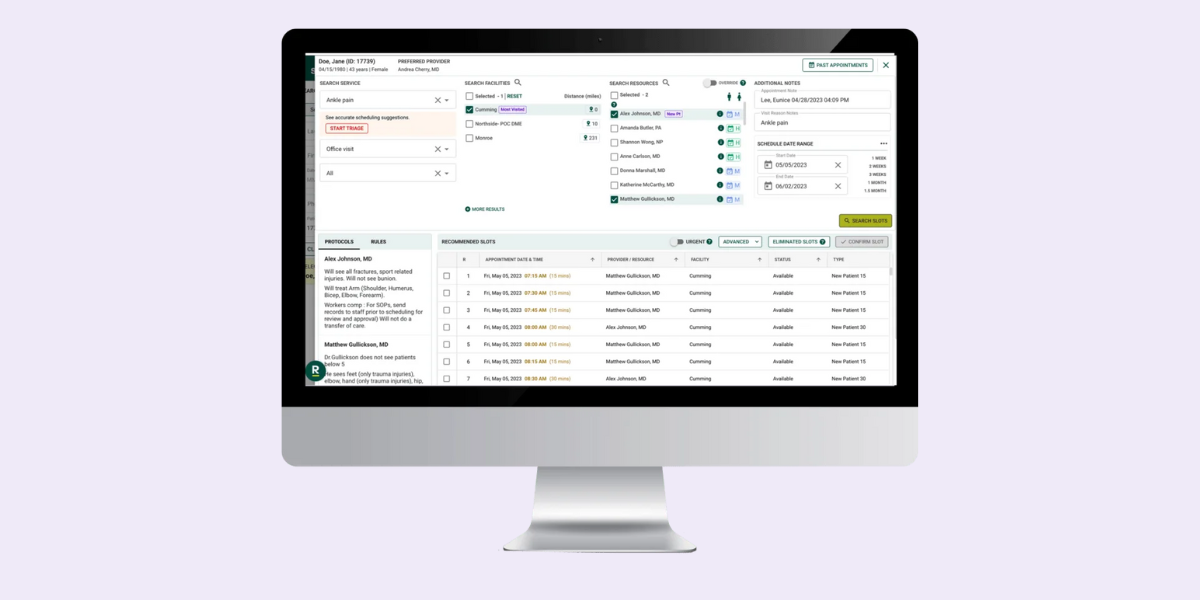 relatient healthcare scheduling software for clinics