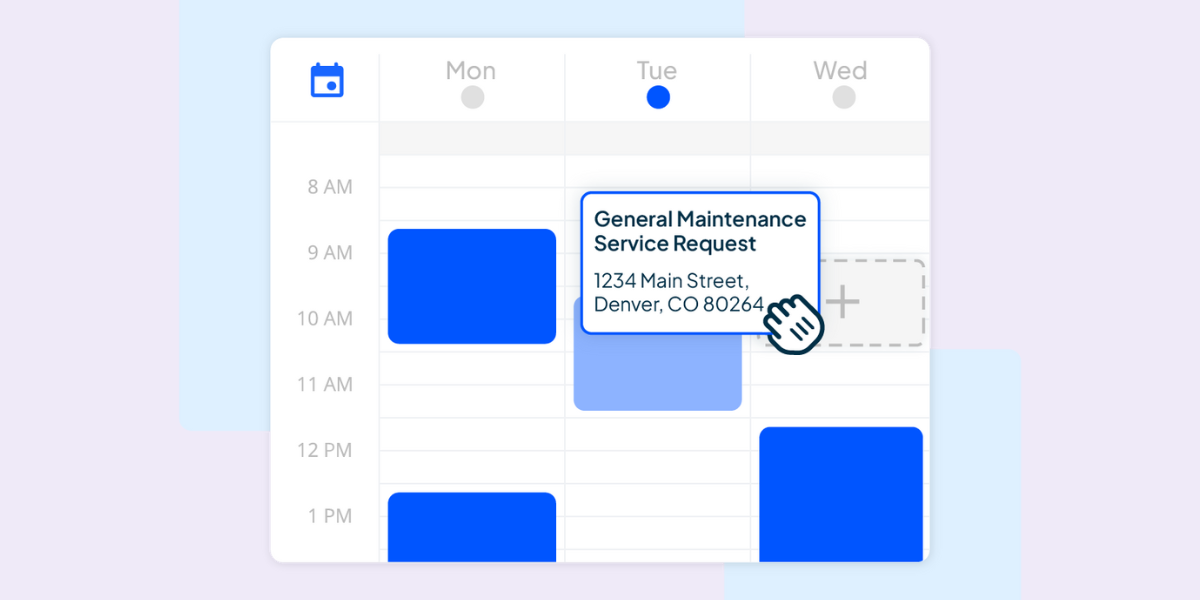 Drag and drop calendar scheduling for electricians in Housecall Pro