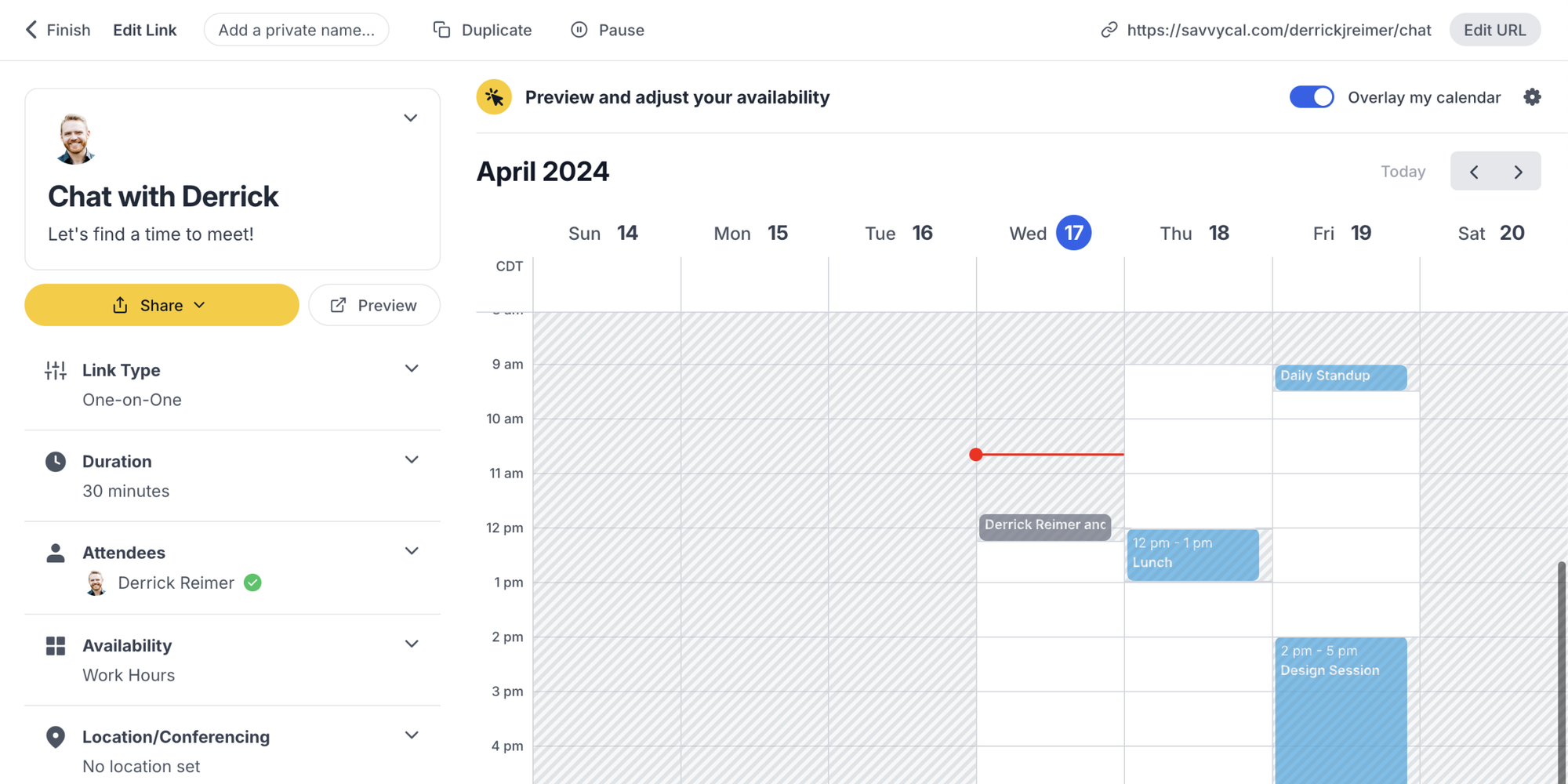 best meeting scheduling tools savvy cal scheduling page 