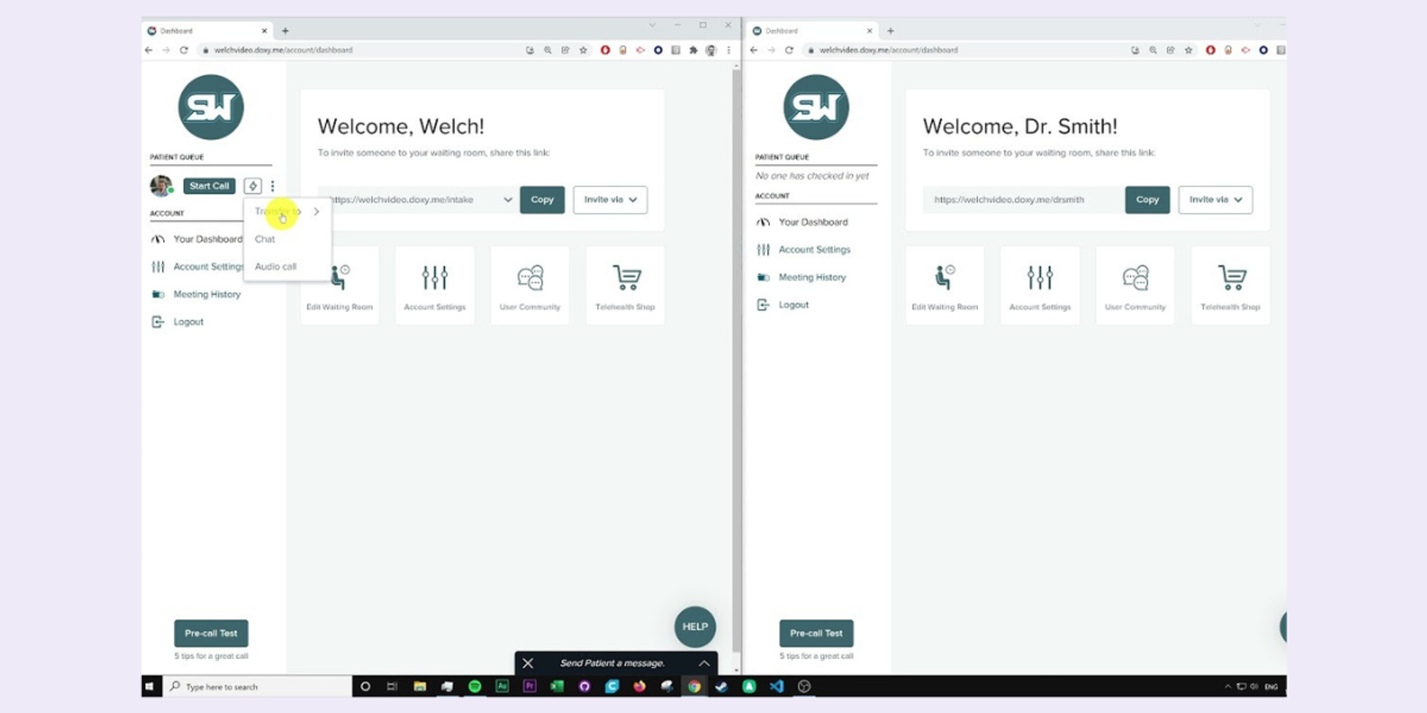 doxy.me healthcare appointment system