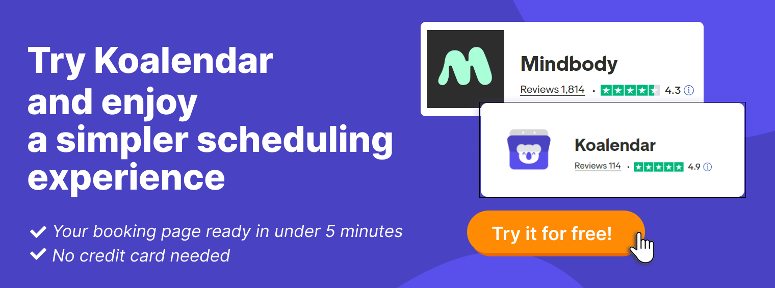 koalendar scheduling software for client-facing businesses to save admin time