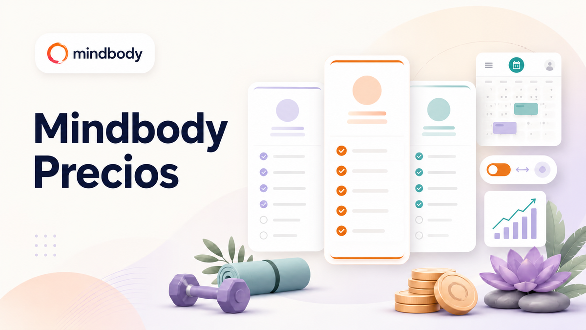 gráfico de precios de Mindbody con comparación de planes