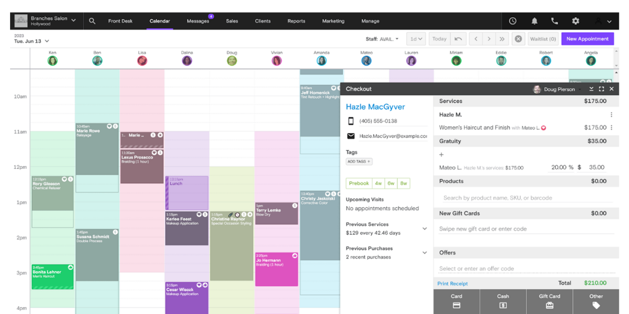 Boulevard salon software hairdressers