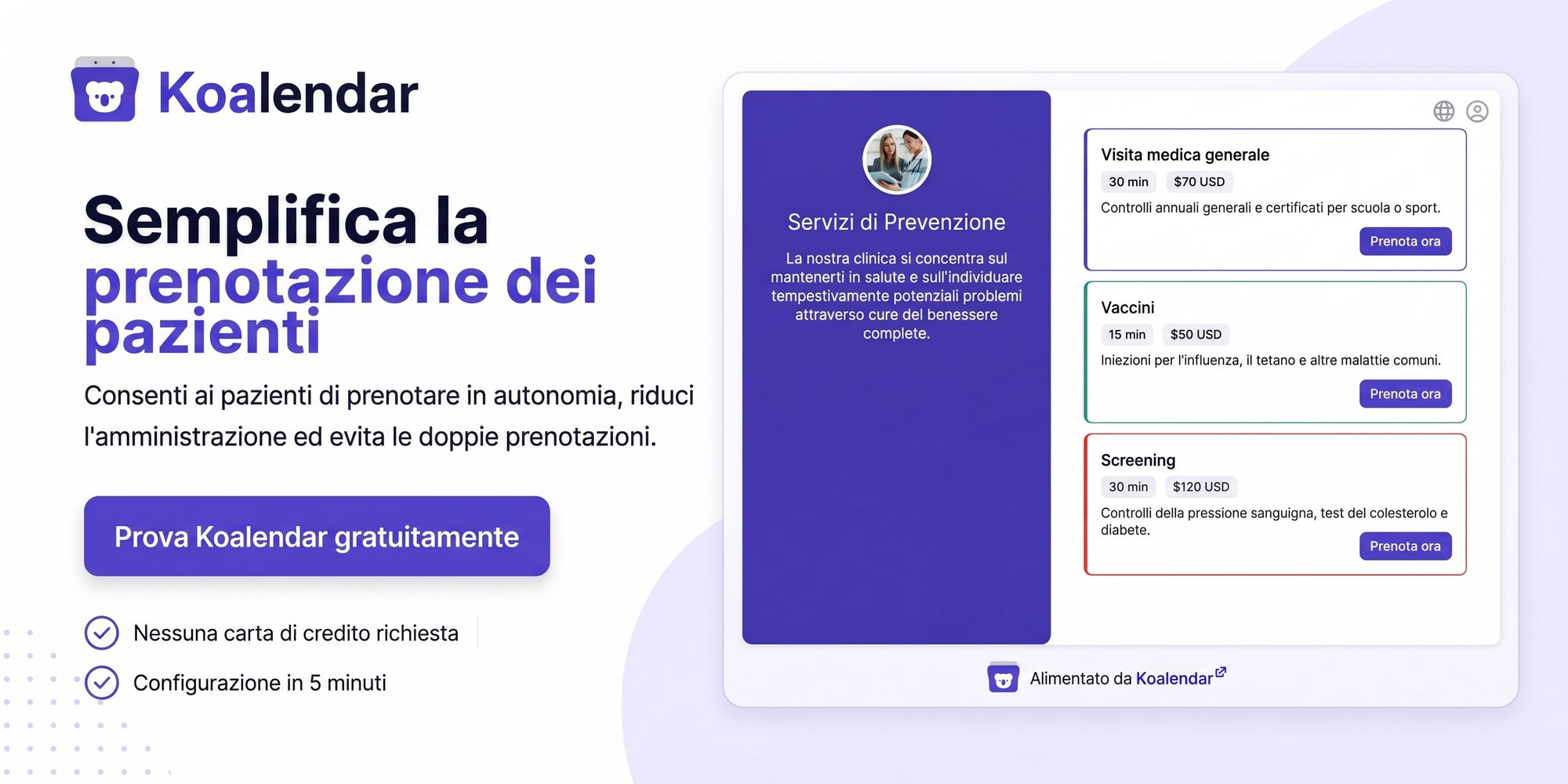 Il miglior software di prenotazione degli appuntamenti per cliniche koalendar
