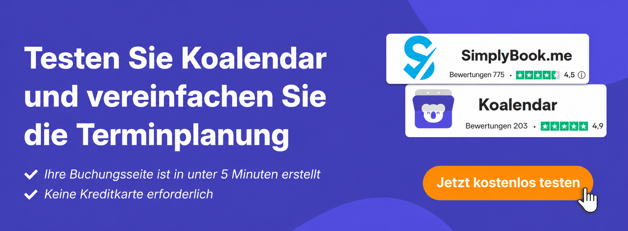 Koalendar ist eine einfachere Terminplanungs-Alternative zu SimplyBook.me