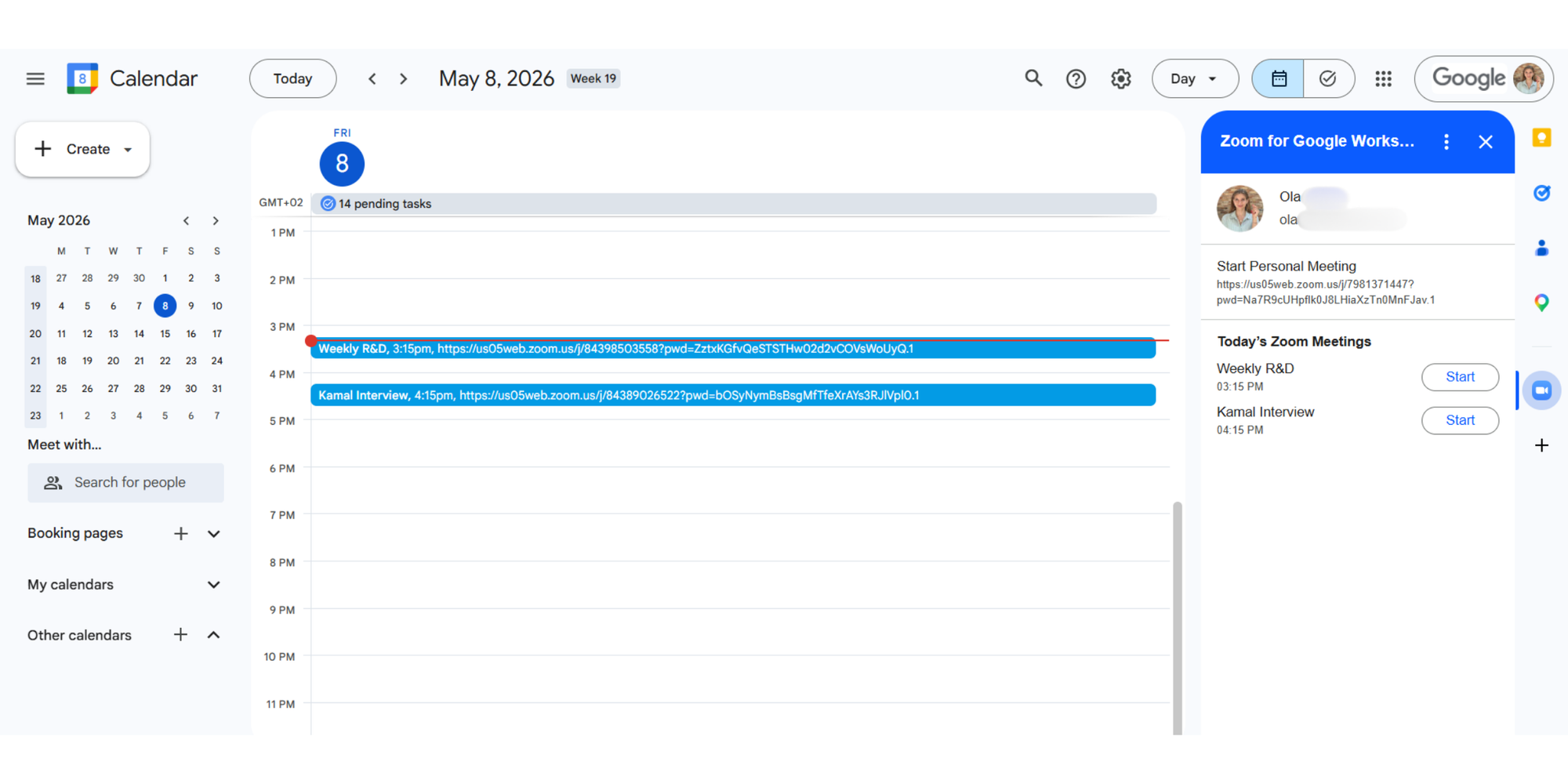 zoom extensions for google calendar  