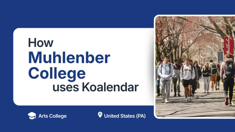Koalendar to optimize tours and admissions in College