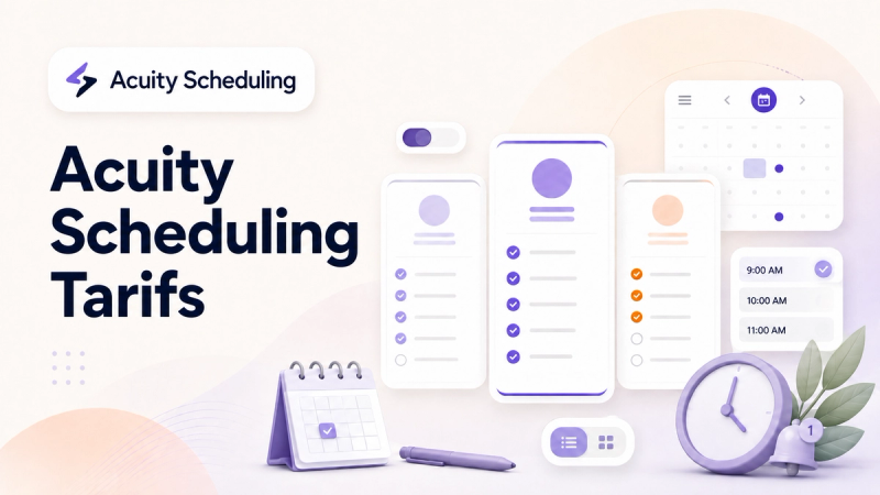Comparaison des tarifs d’Acuity Scheduling