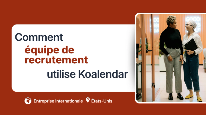 Équipe de recrutement utilisant l’outil de planification Koalendar