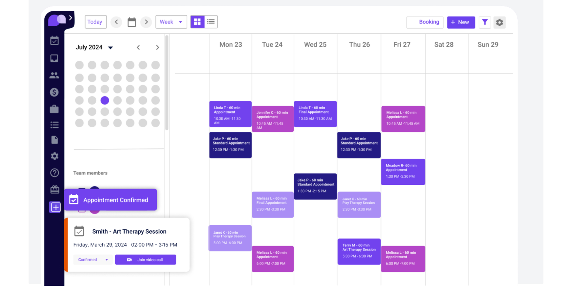 carepatron for healthcare scheduling screenshot ui 
