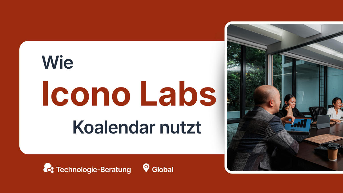 Technologieberatungsunternehmen, das das Planungstool Koalendar verwendet
