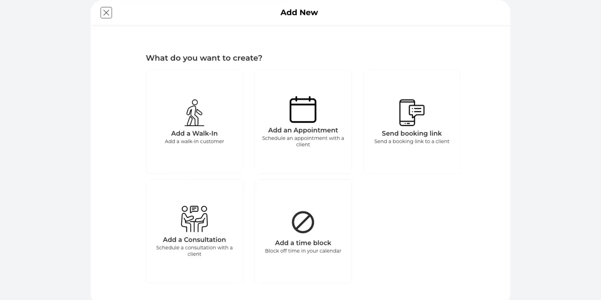 Time scheduling options seen on the Porter scheduling software
