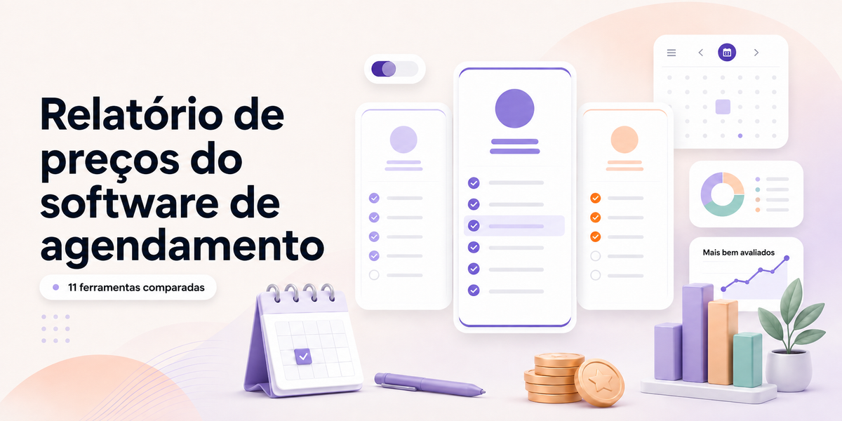 Relatório de preços de software de agendamento
