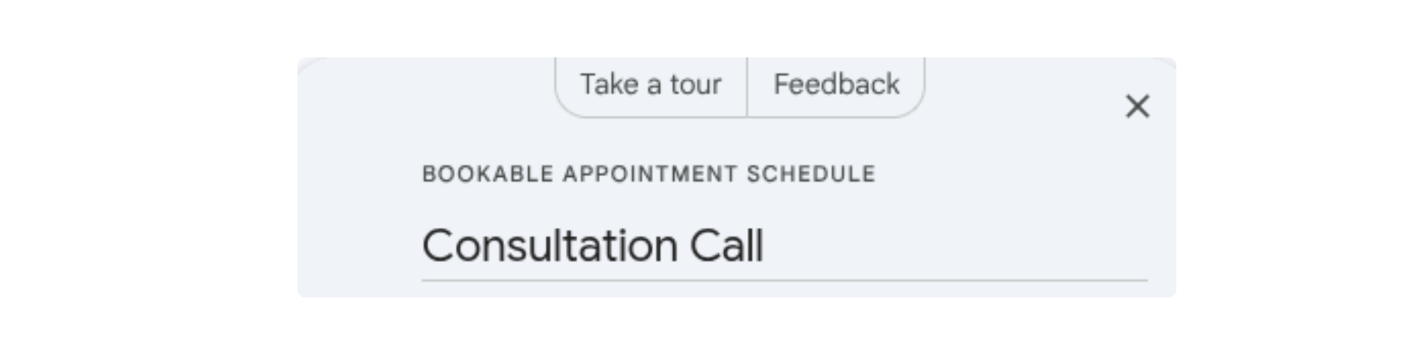 Updating appointment schedule name in Google Calendar