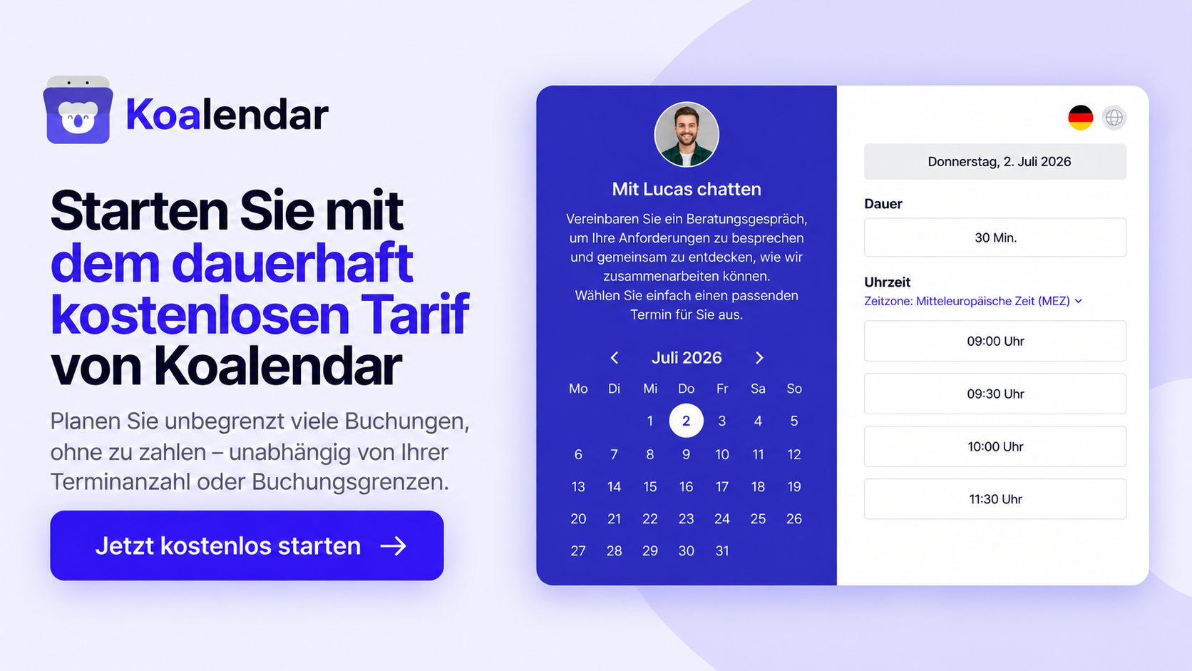 Banner der Koalendar-Terminplanungssoftware
