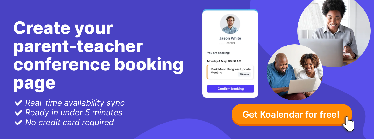 Parent-teacher conference form Koalendar