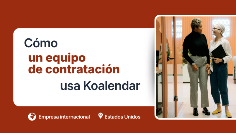 Equipo de reclutamiento utilizando la herramienta de programación de Koalendar