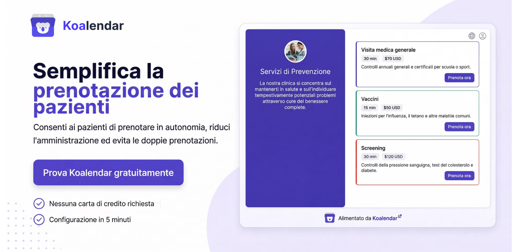 Il miglior software di prenotazione degli appuntamenti per cliniche koalendar