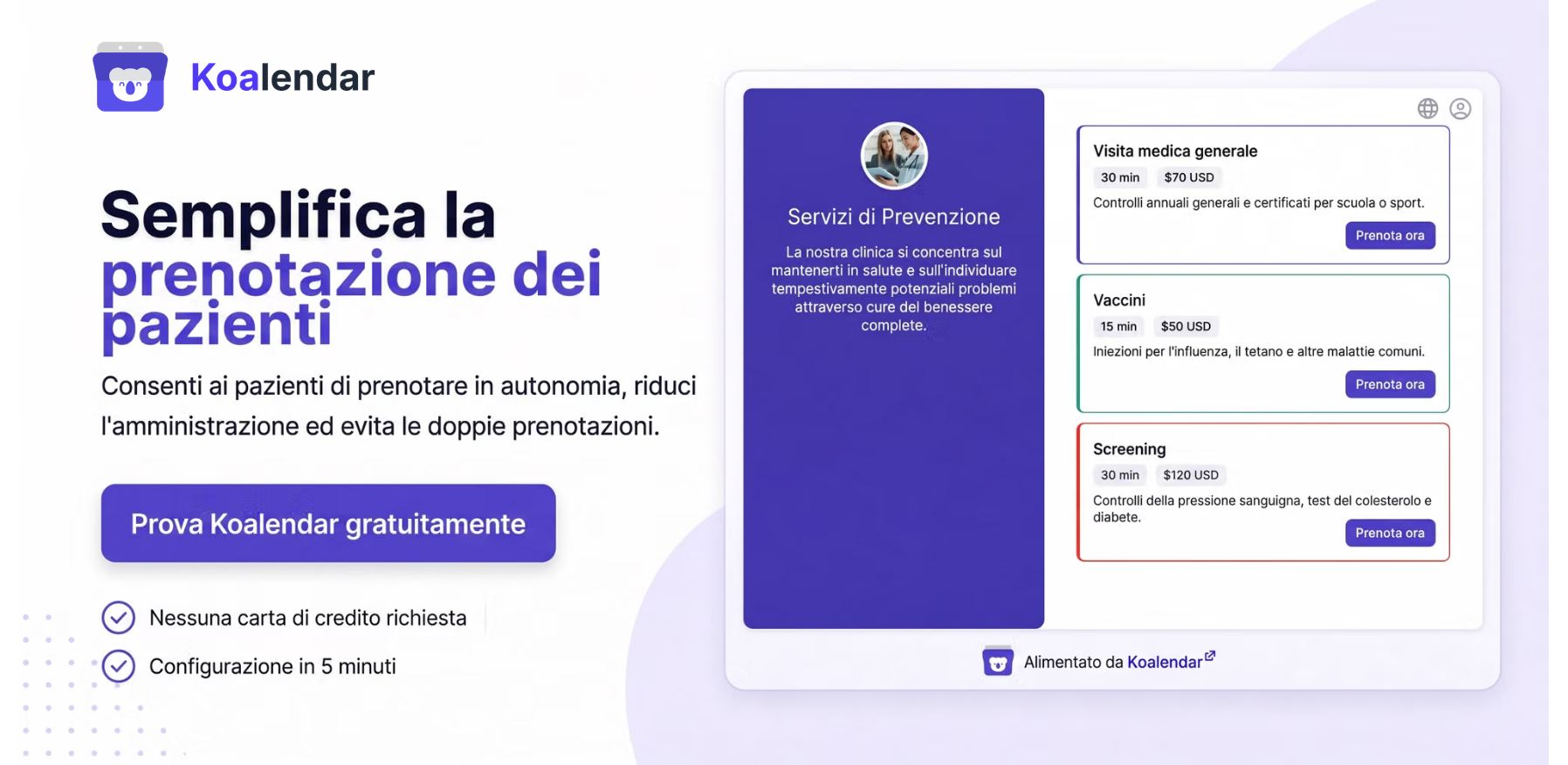 Il miglior software di prenotazione degli appuntamenti per cliniche koalendar