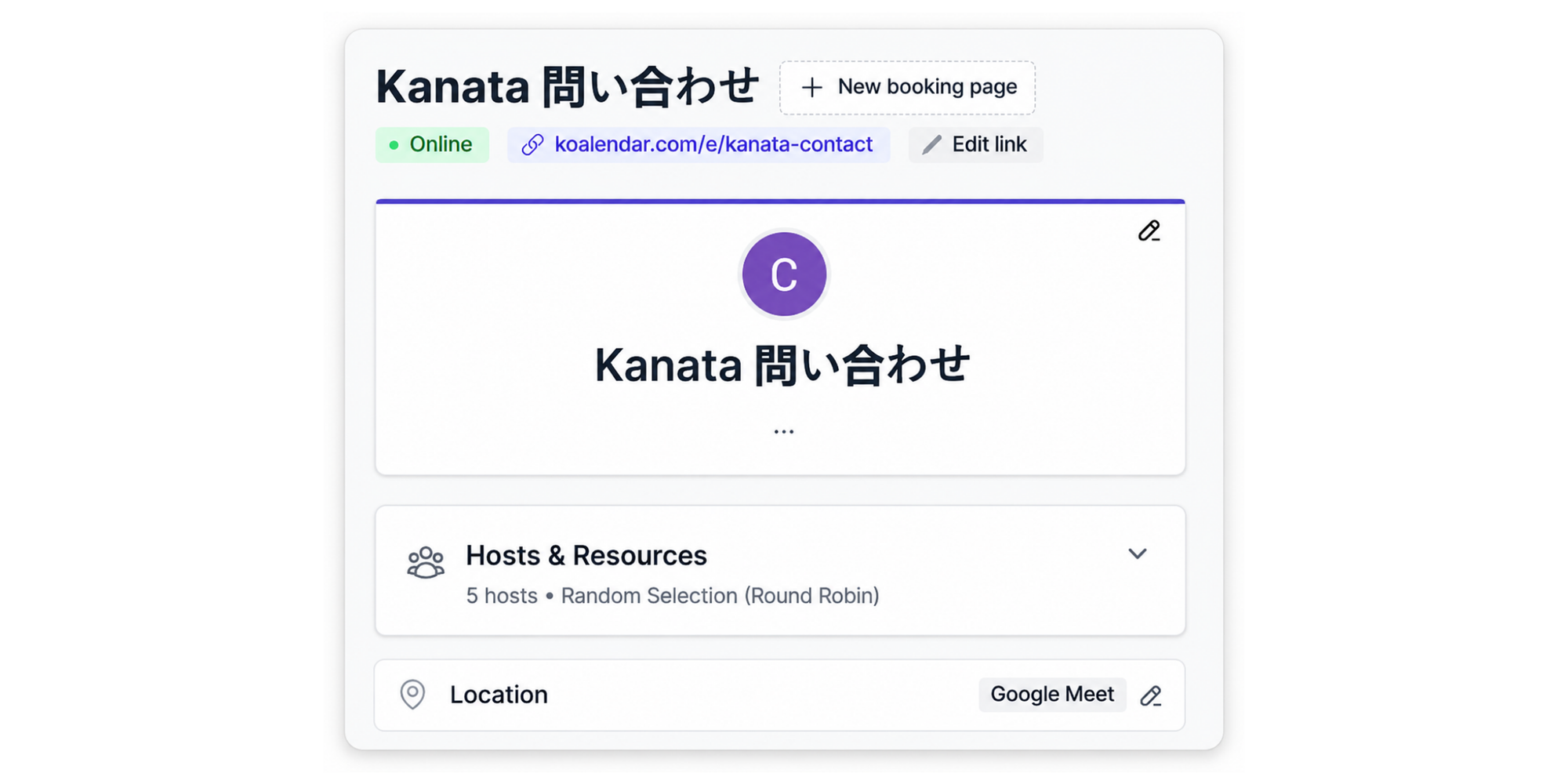 round robin setup in koalendar scheduling tool