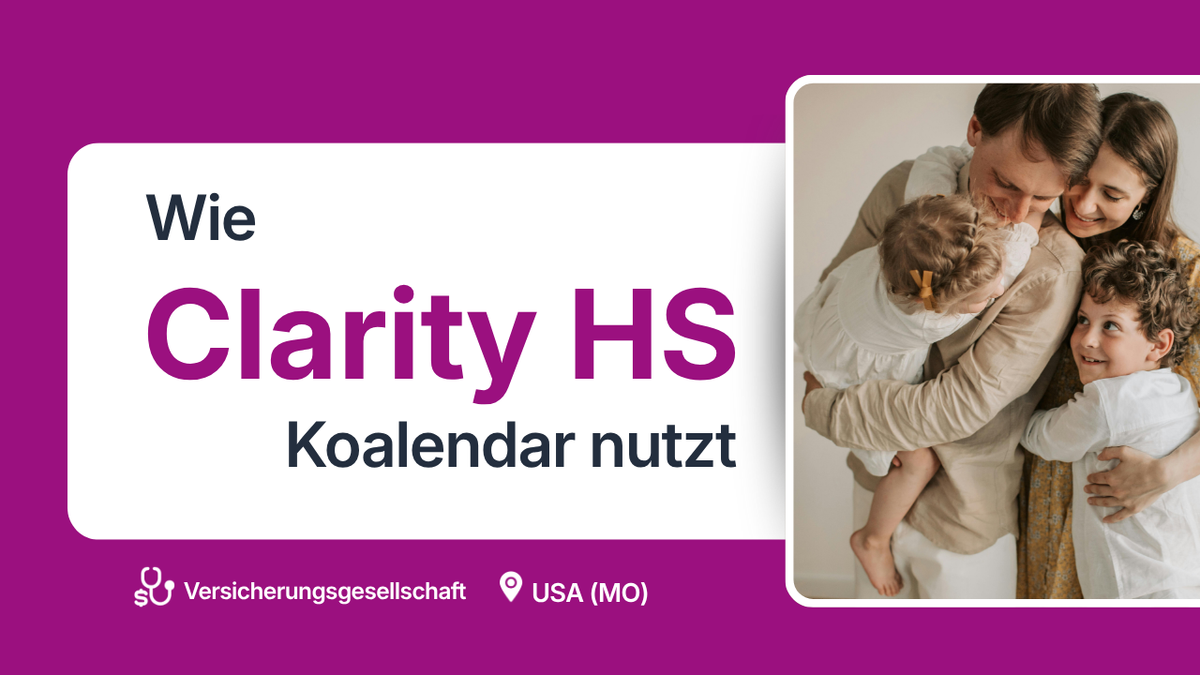 Krankenversicherung verwaltet Telefonanrufe mit dem Terminplanungstool koalendar