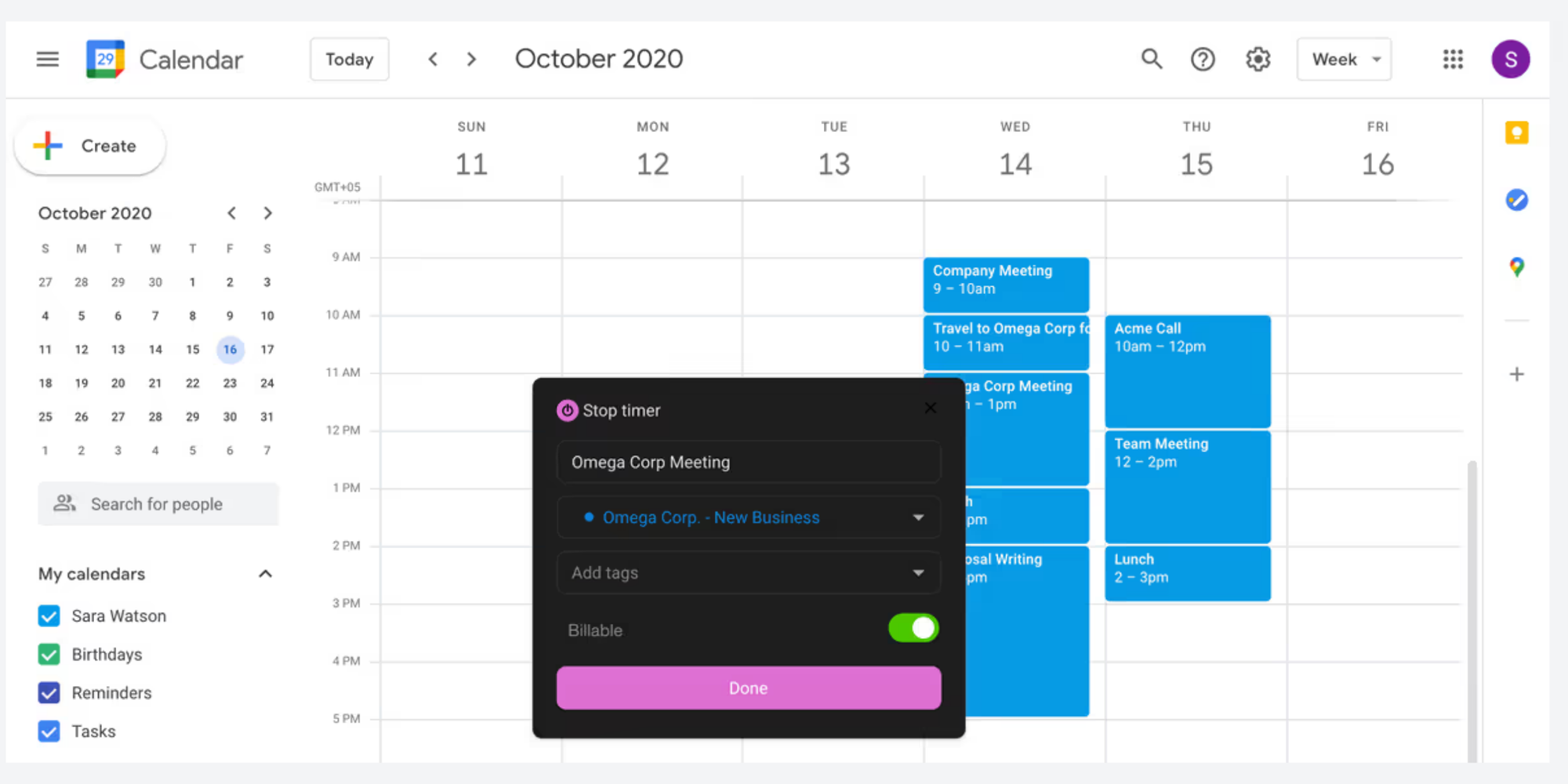 toggle track to consider while looking for best google calendar add-ons