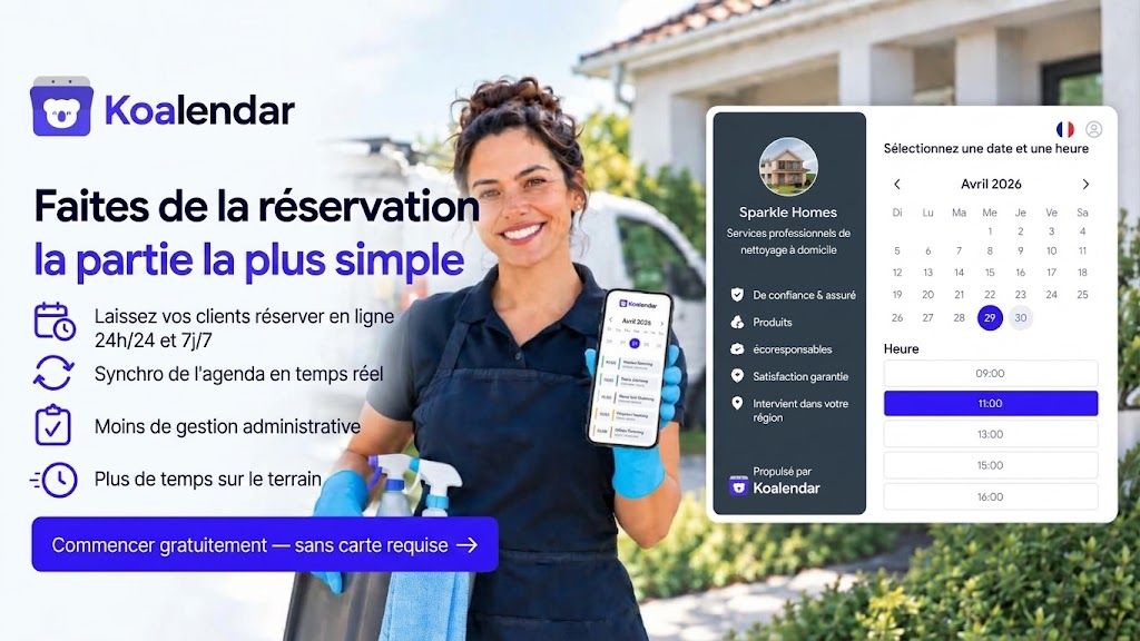 Koalendar, le logiciel pour les entreprises de services à domicile qui simplifie la réservation de prestations