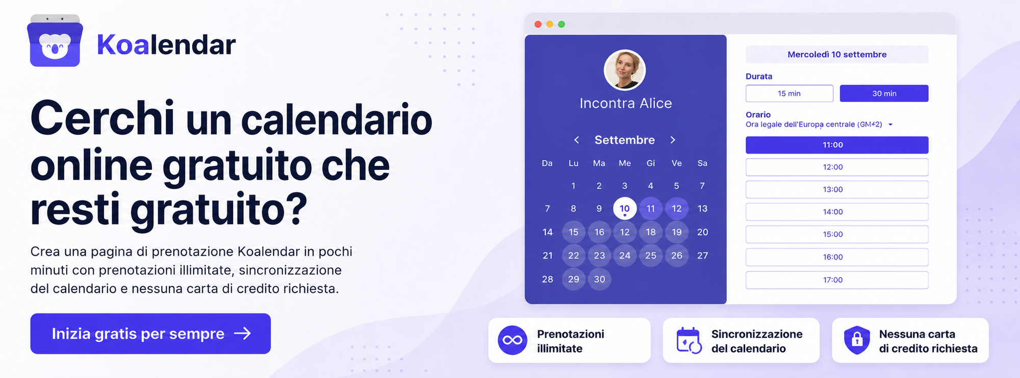 Calendario online gratuito che rimane sempre gratuito