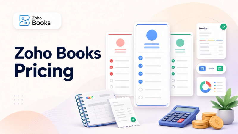graphique comparatif des tarifs de Zoho Books