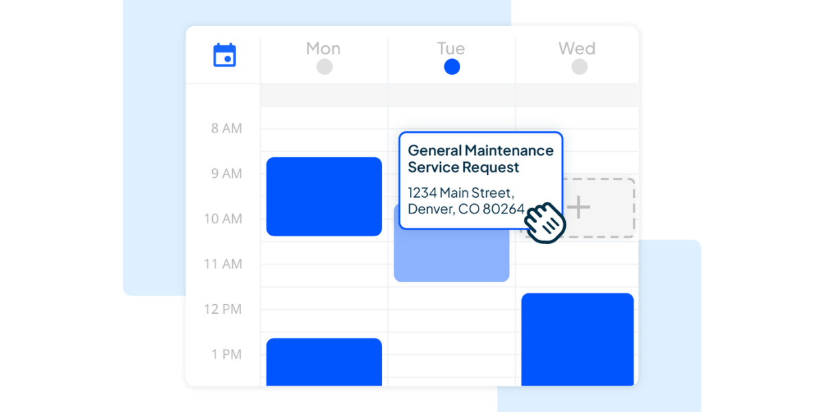 Drag and drop calendar scheduling for electricians in Housecall Pro