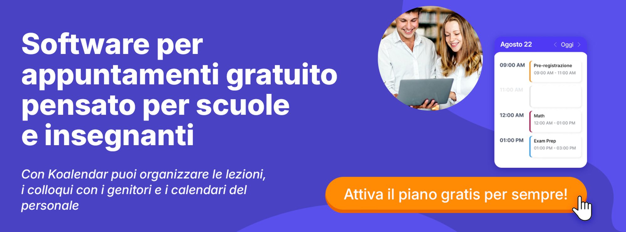 Strumento di pianificazione Koalendar per insegnanti