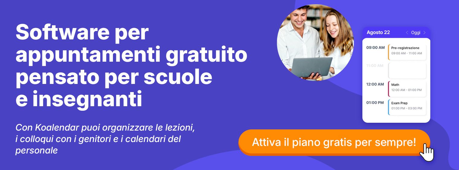 Strumento di pianificazione Koalendar per insegnanti