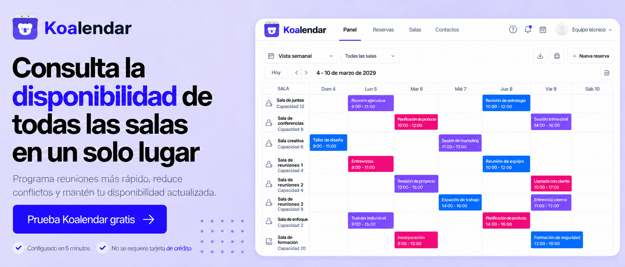 MEjor software reserva salas reuniones