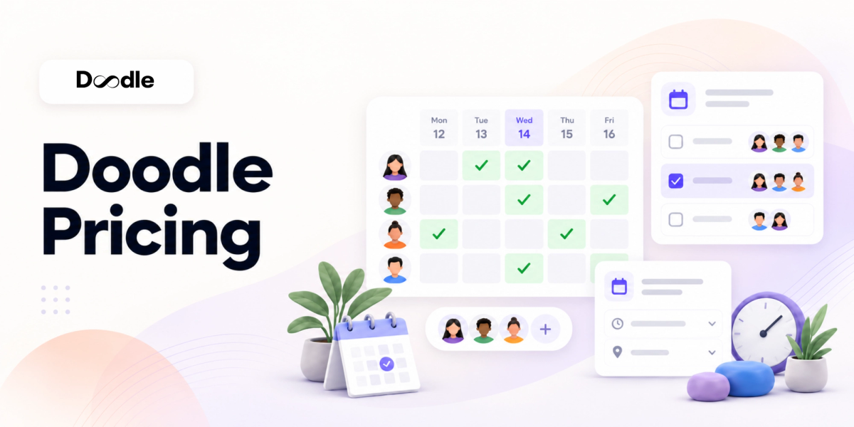 Graphic illustrating Doodle pricing 