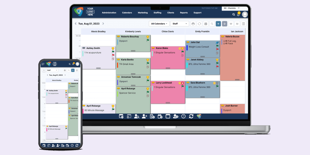 aestheticspro spa booking software
