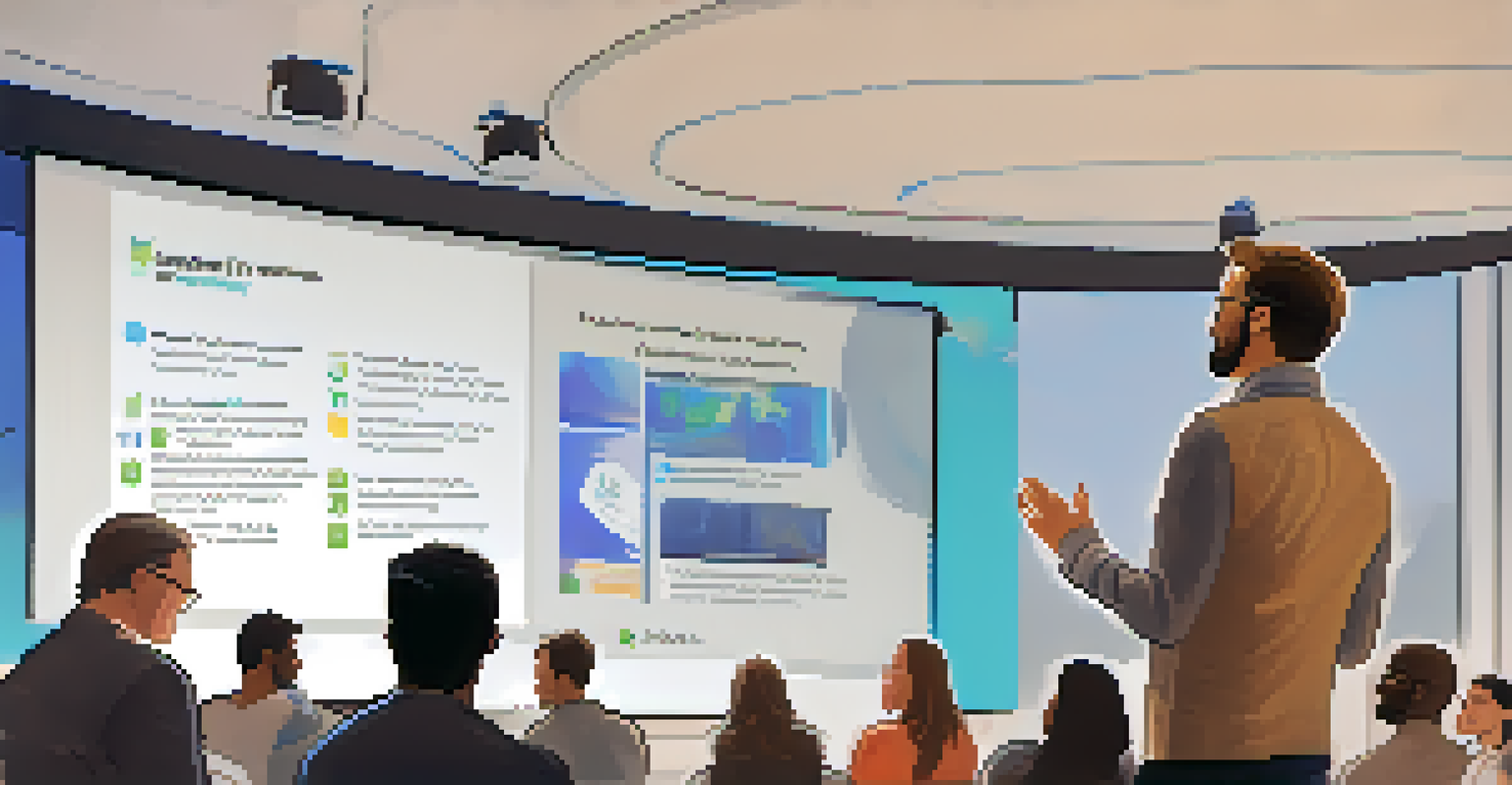 A startup founder presenting at a pitch competition, with an audience captivated by the presentation on stage.