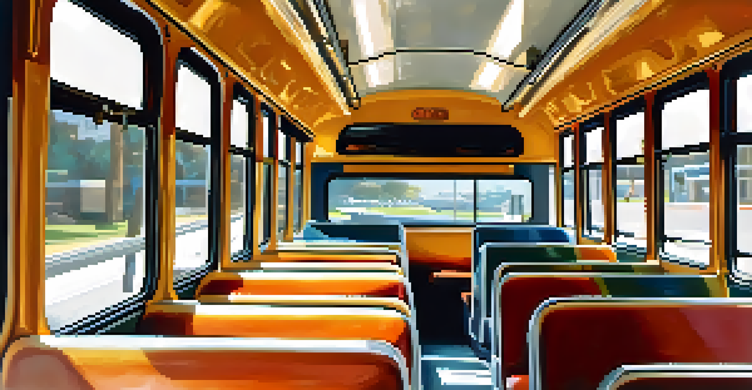 The interior of a clean and modern bus in Redwood City with passengers enjoying their ride in a well-lit environment.