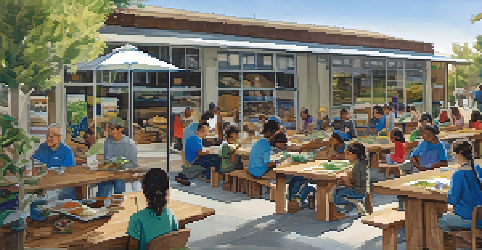 A community workshop in Redwood City where residents learn about sustainability practices.