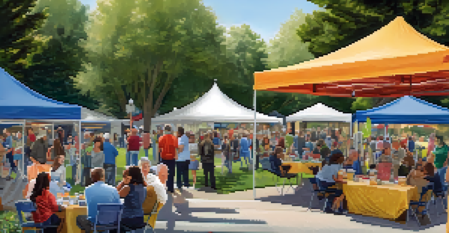 Residents of Redwood City participating in a community workshop about historical preservation in a park.