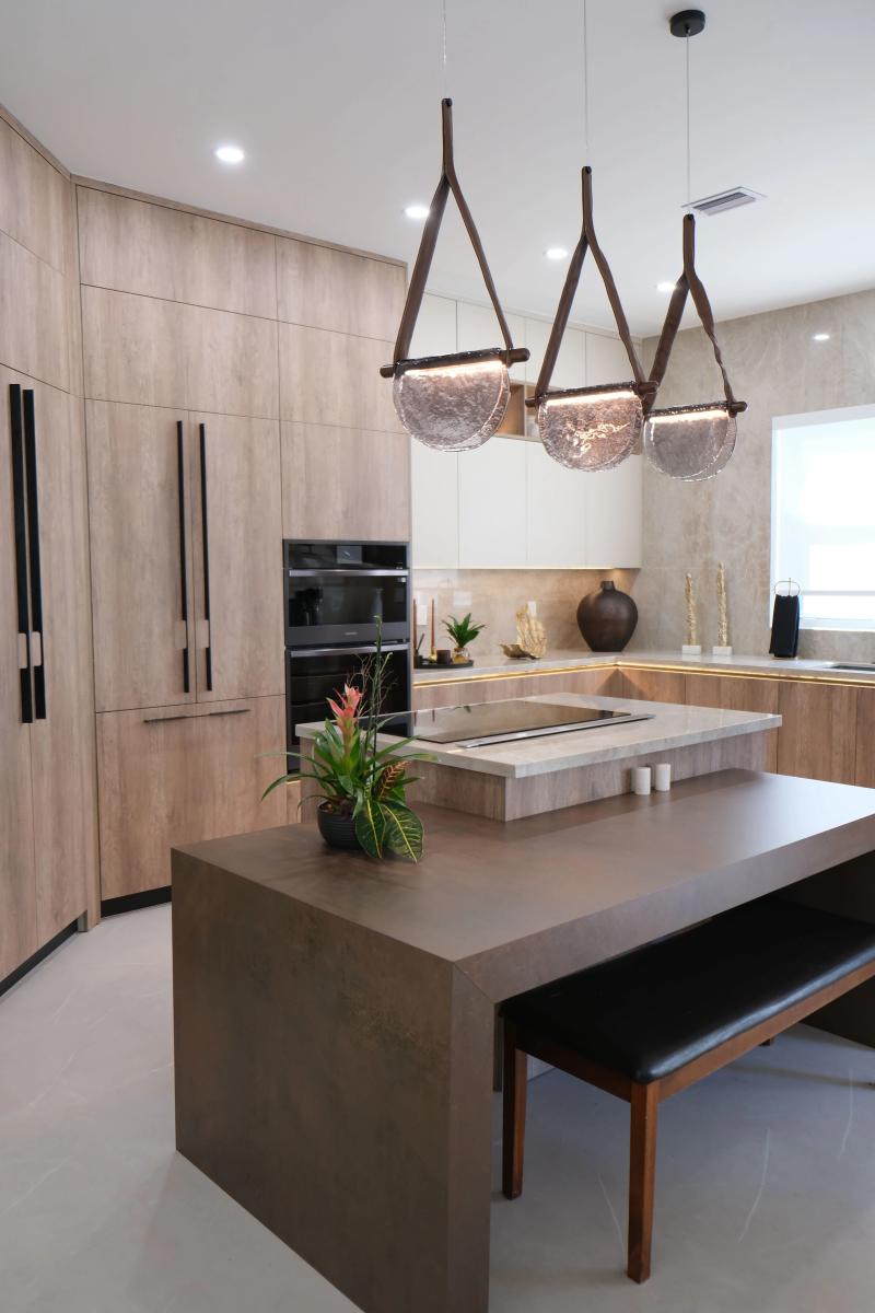 Premium stone surfaces communicating permanence and value