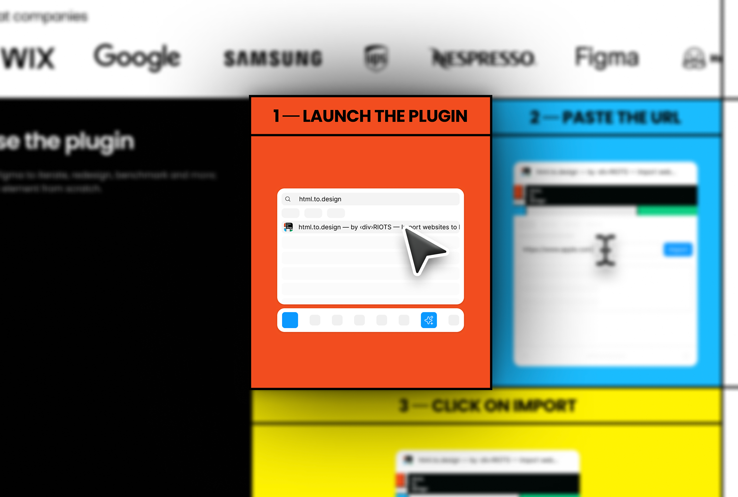 html.to.design ⎯ Website (2/6) — for <div>RIOTS — Web Design — by Alexis Oulès — Brand & UX/UI Designer