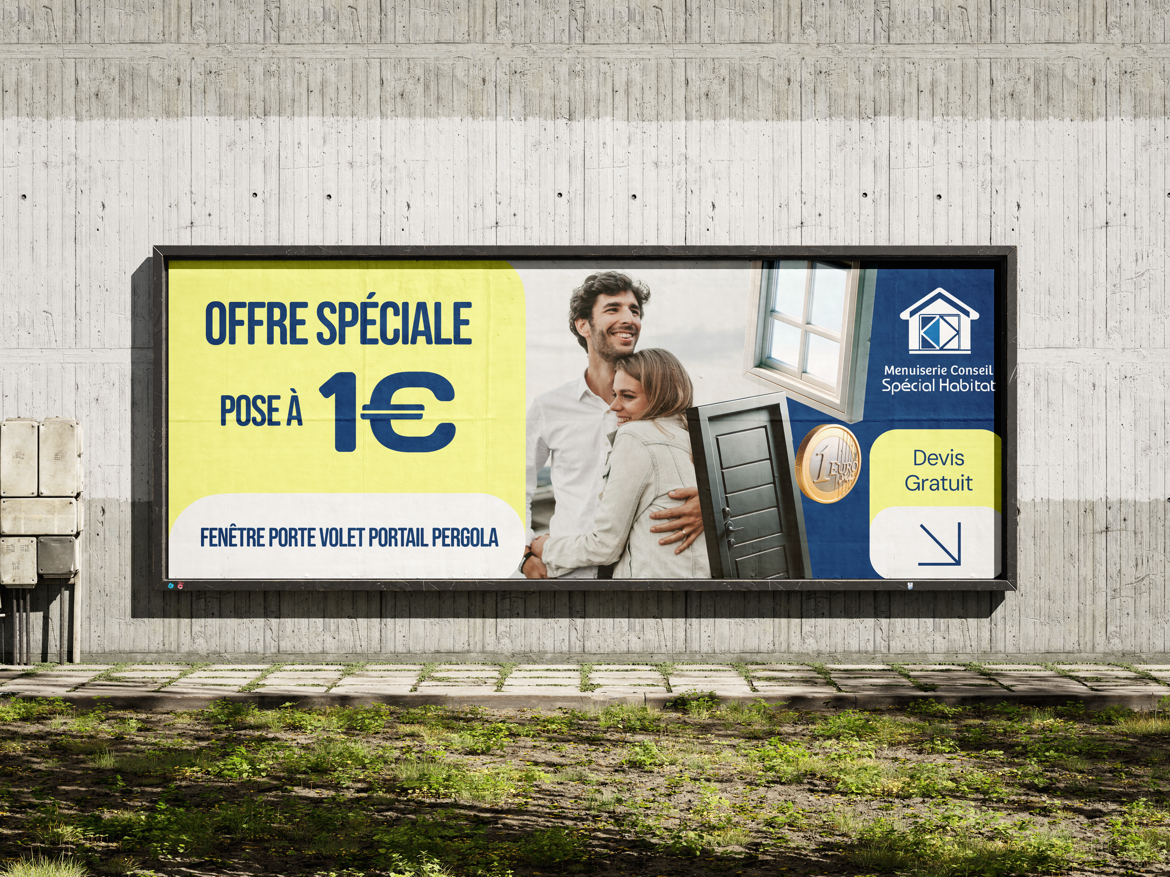 Spécial Habitat (5/10) — for Olivier Leroy — Strategy,Illustration — Dépliant, Impression, Dibond, Stand de foire, Bento design — by Alexis Oulès — Brand & UX/UI Designer