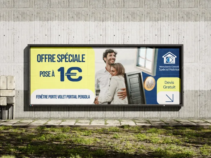 Spécial Habitat (5/10) — for Olivier Leroy — Strategy,Illustration — Dépliant, Impression, Dibond, Stand de foire, Bento design — by Alexis Oulès — Brand & UX/UI Designer
