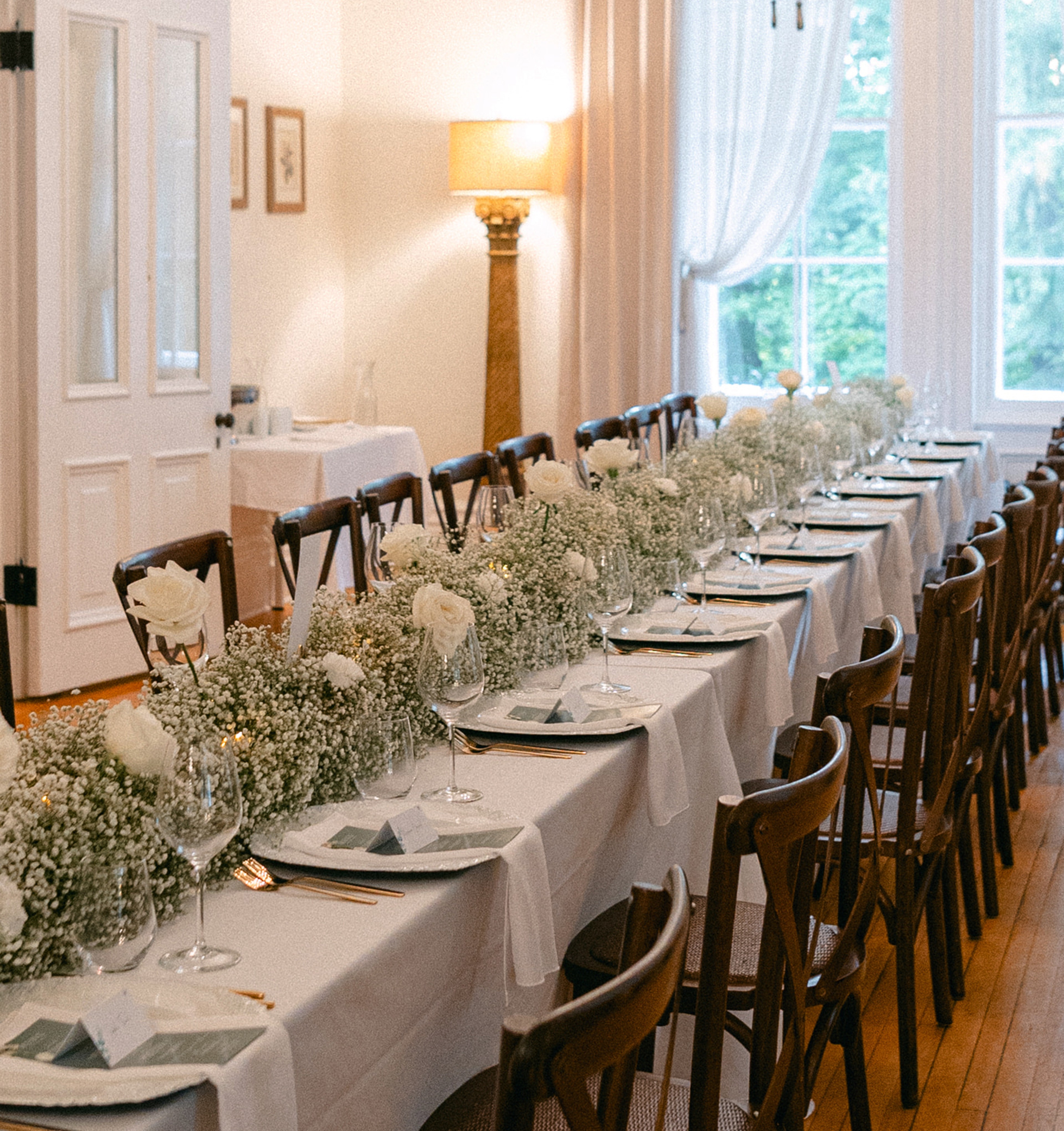 Table de réception repas intérieur