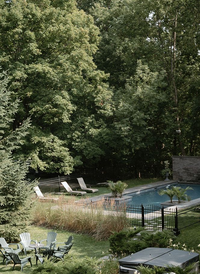 Piscine et jardin Manoir Maplewood