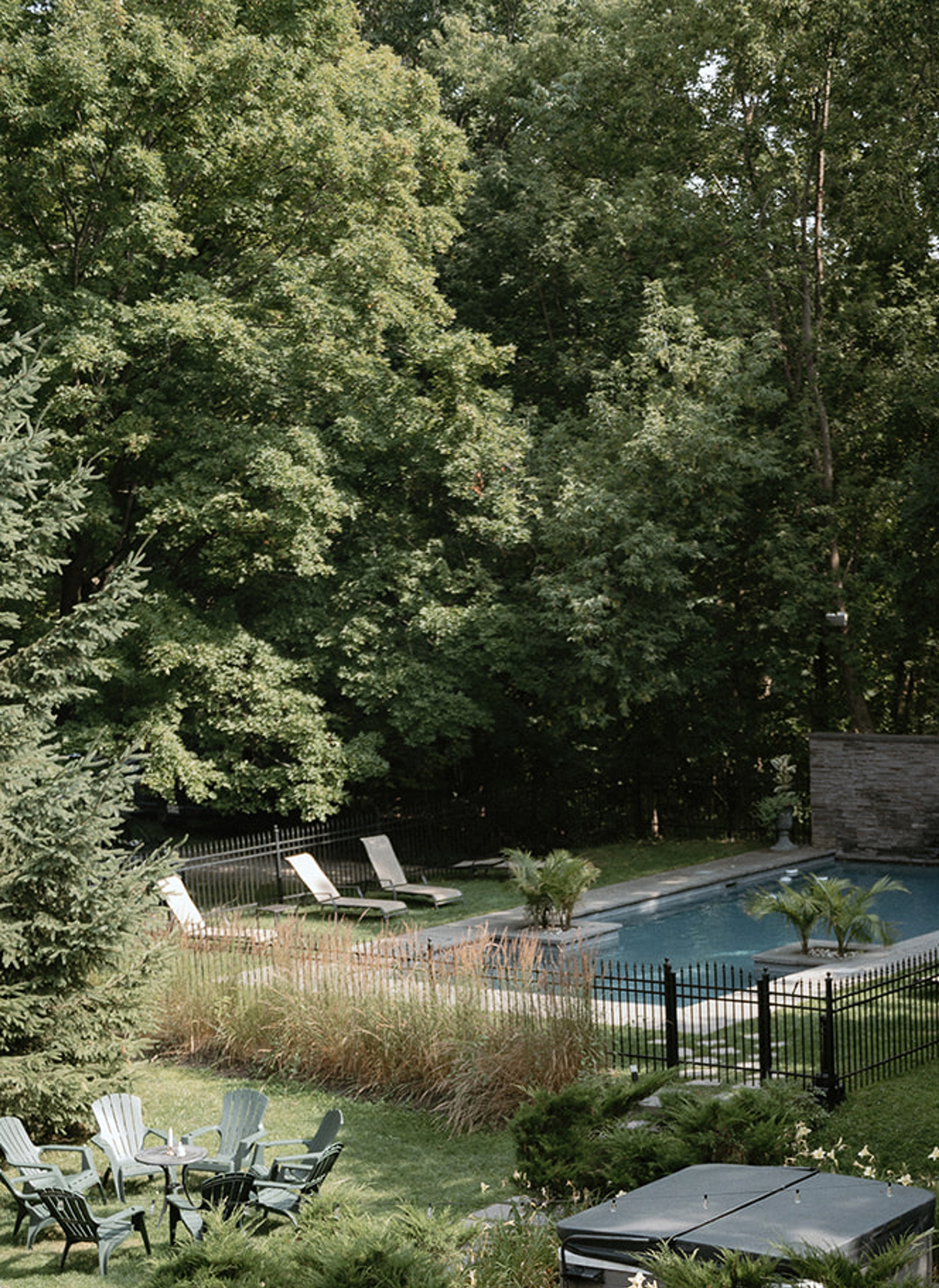 Piscine et jardin Manoir Maplewood